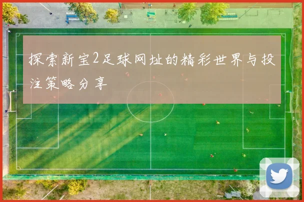 探索新宝2足球网址的精彩世界与投注策略分享